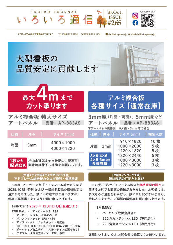 アルミ複合板カット可能